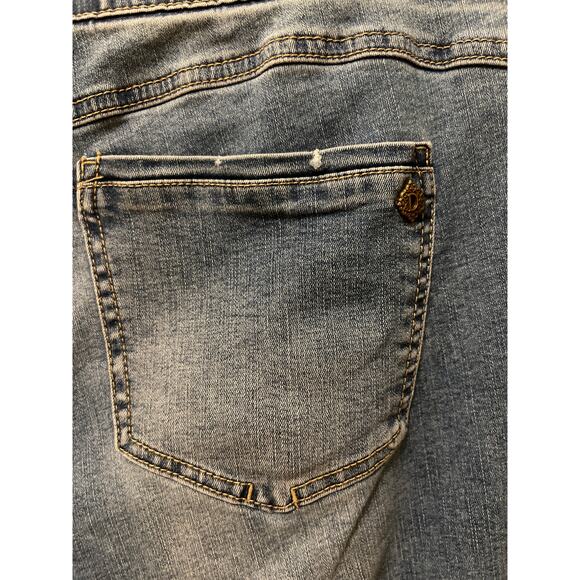 Democracy Denim Ab Solution Bootcut Wide Leg Flare Jeans Women's Size 12 Pull On - Picture 5 of 5